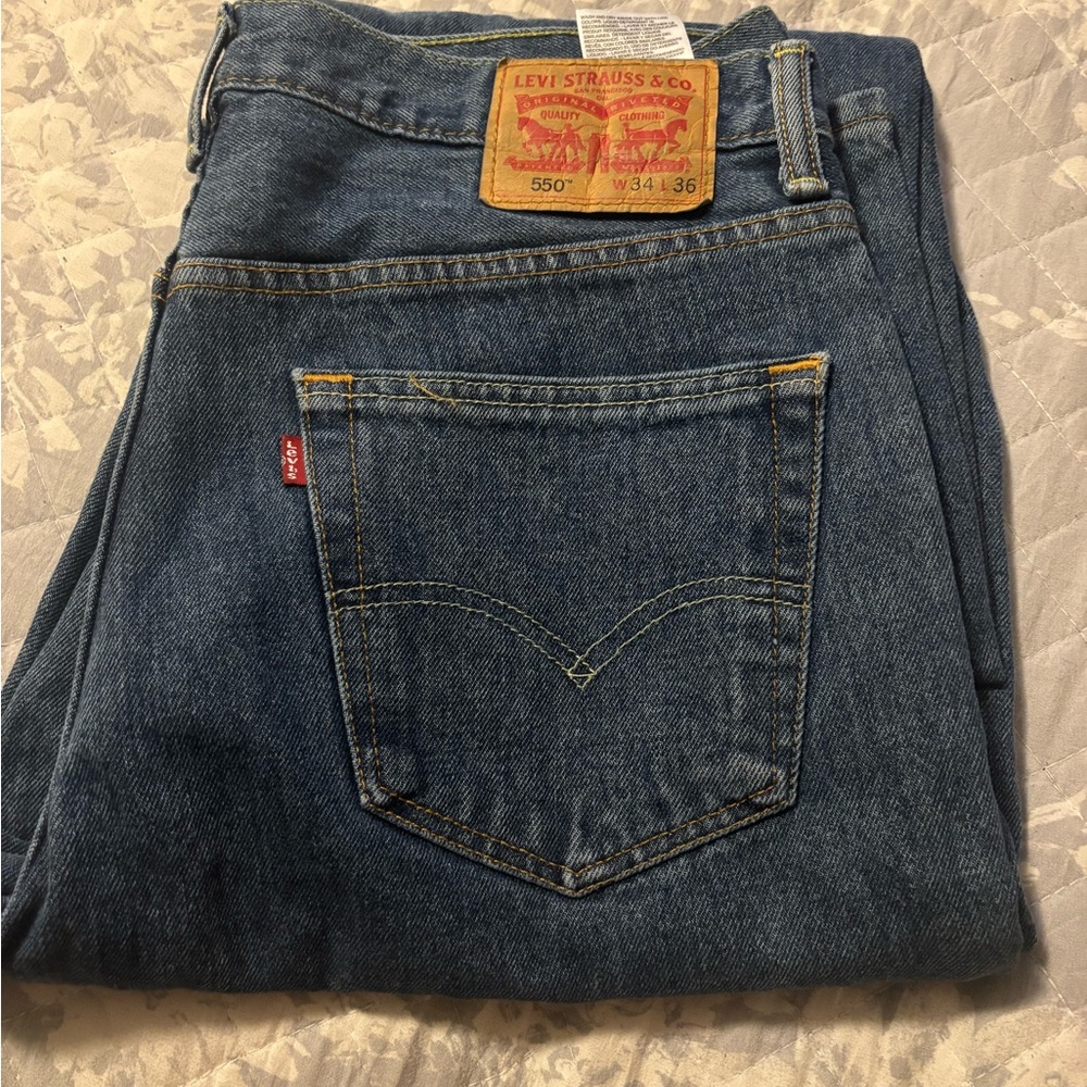 Levi's Blue Relaxed Jeans with Classic Indigo Wash
